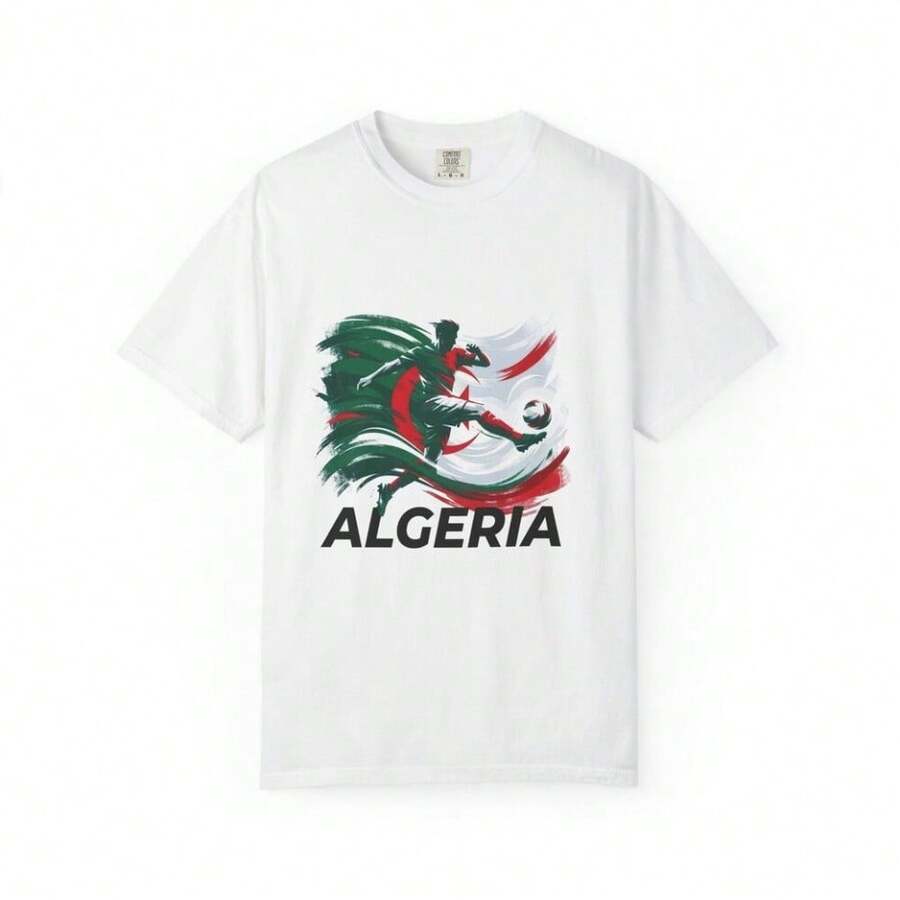 Algeria World Cup Shirt,World Cup T-Shirt, USA World Cup Shirt, Soccer Fan Tee, Football Graphic Shirt, 2026 Apparel - 白色 - 查看 1