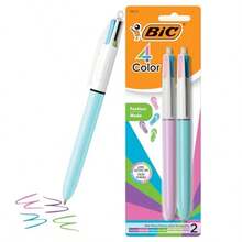 4 Color Fashion Retractable Ballpoint Pen With 1.0 Mm Medium Point And Assorted Ink 2-Count Pack In Multicolor - Thời trang đa dạng - Xem 6