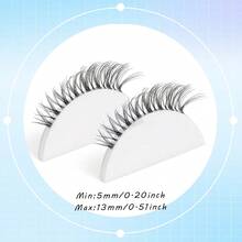 10 Pairs Fluffy Soft 3D Mink Fur False Eyelashes, Eyelash Extension Strips Suitable For Wedding, Party, Daily, Work, Natural & Realistic, Handmade, Elongated Lashes, Full Style Fake Eyelashes, Makeup Beauty Tool - Black - View 8