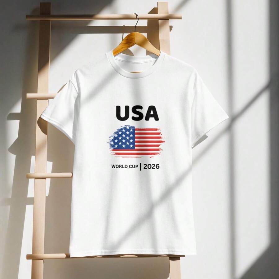 2026 USA World Cup Shirt _ Soccer Team Sportswear _ Soccer Fan Gift _ World Cup Gift _ NA World Cup Shirt _ World Cup Streetwear - 白色 - 查看 1