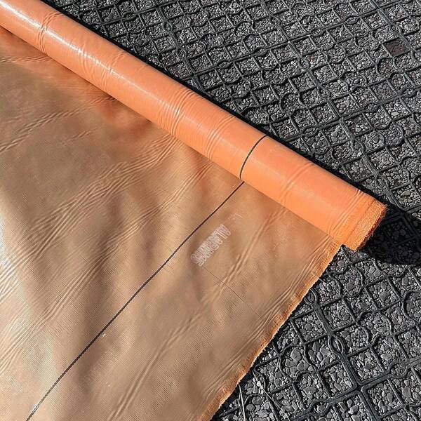 Bright Orange Woven Geotextile Membrane - Contaminated Ground 5m X 2.25m