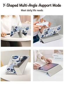 Ayotu 星形蝴蝶结设计保护套,适用于 10.2 英寸(2021/2020 款第九/八代)、Galaxy Tab A8 10.5 英寸(2022 款)、Kindle Paperwhite 第十二代(2024 款),带笔槽,支持自动休眠/唤醒,时尚保护套 - 彩色 - 查看 5