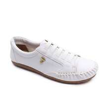 Comfortable Women's Lightweight Sneakers, Easy To Put On, Fashionable Moccasins/Shoes - 白色 - 查看 2
