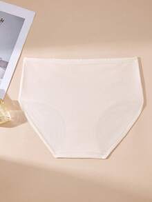 4pcs Maillard Letter Printed Comfortable High Waist Plus Size Women Briefs - Multicolor - View 6