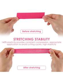 1pc Face Bandage, Face Lifting Patch, V-Shaped Lifting Anti-Wrinkle Eye Mask, Facial Care Tool. Elastic Bandage Suitable For Neck, Jawline And Double Chin Area. Reusable, Fragrance-Free. - Multicolor - View 9