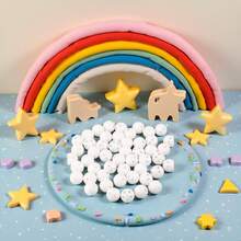 1/10/20pcs Plastic Bell Spheres Hollow Multi-Size Double-Layer Pet Balls Hamster Cat Dog Toy Jingle Bell - White - View 6