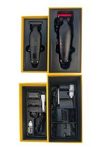 Kemei Tondeuse à cheveux professionnelle pour hommes, machine de coupe de cheveux électrique 2290 pour usage en salon, tondeuse à cheveux électrique 2293, lame en céramique noire de type T en métal pour sculpter, set de toilettage pour hommes, cadeau pour l'anniversaire des hommes, cadeau pour le père - Voir 8