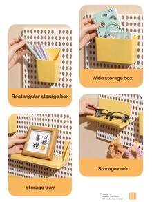 墙面收纳挂板 - 提升并整理您的游戏和办公空间，挂板墙面收纳架，挂板，墙面挂板，适用于工艺室、车库、厨房、办公室的挂板，装饰品展示，实用 - 彩色 - 查看 7