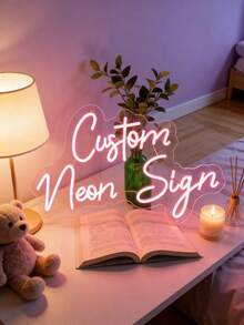 Custom Neon Sign, Neon Signs, Personalized Gifts, Home Decor, Wedding Neon Signs, LED Neon Light, Custom Sign, Wall Decor, Gift For Her, Custom Led Neon Sign Room Backdrop Decor, Personalised Gifts, USB Power, Romantic Home Decor - 彩色 - 查看 1
