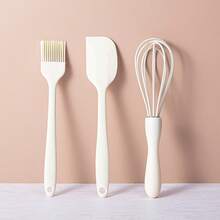 3pcs Heat-Resistant Silicone Baking Set, Including Spatula, Basting Brush, And Hand Whisk, Suitable For Home Baking - Multicolor - View 13