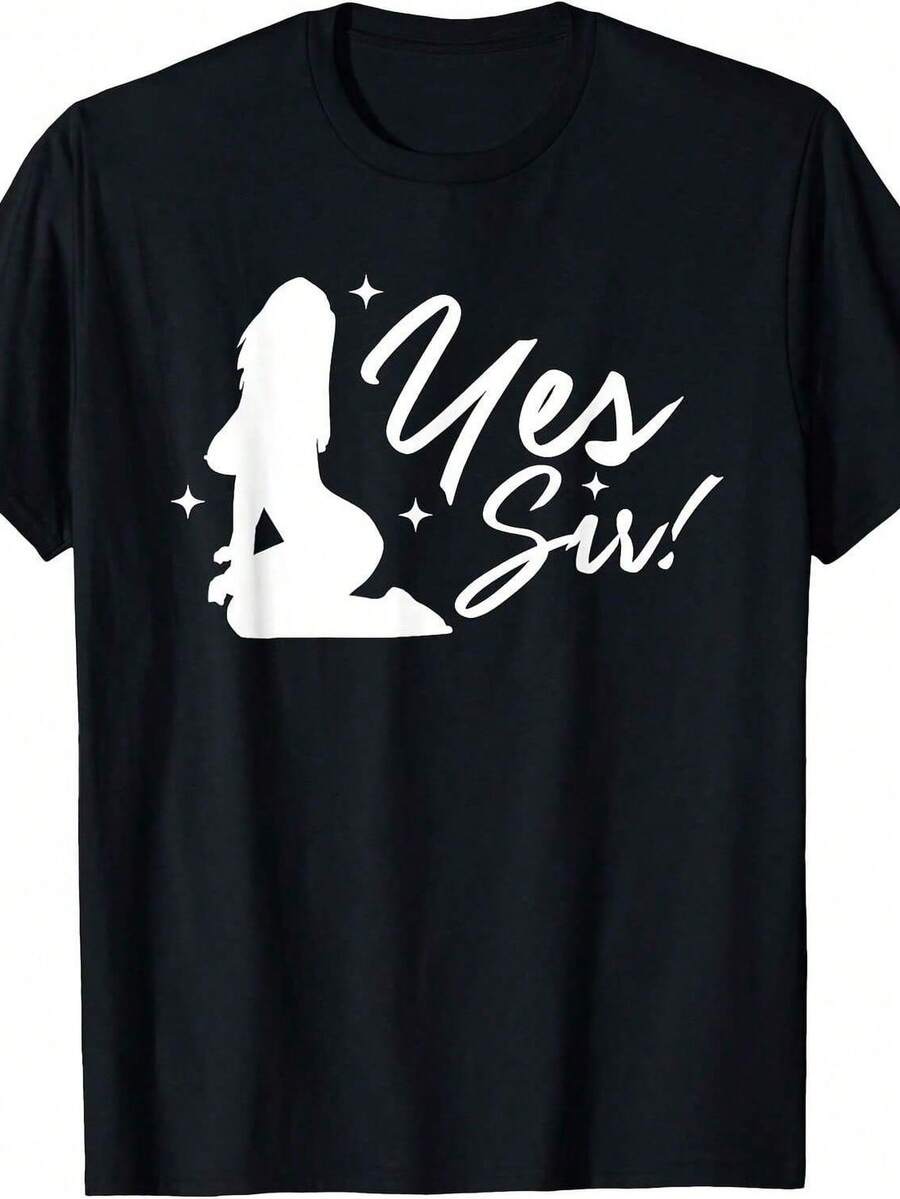Yes Sir DD Naughtuiss Kinky FetiS1H Uni T-S1HirtMade From A220g Essential 100% Cotton T-Shirt - UniS-Ex For All OcC-AsionsSuitable For All People, Whether WoM-En Or M-Enhigh-Quality Durable Fabric Suitable For All Seans,Ft To The Touch But Built To LastBreathabletops WoM.En Fall OutfiT.S For WoM.En VaC.Ation OutfiT.S WoM.En Costume - màu đen - Xem 1