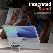 Compatible con Samsung Galaxy ZFold3 ZFold4 ZFold5 ZFold6 ZFold7, Funda de teléfono con soporte de unicolor minimalista, Funda protectora de teléfono versátil y de moda unisex - Estrella solitaria - Multicolor - Ver 4