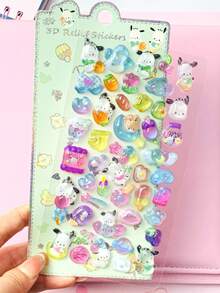可爱卡通3D贴纸，水晶贴纸，玩具，防水，儿童奖励贴纸，礼物 - 彩色 - 查看 11