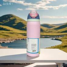 32oz 不鏽鋼保溫水壺 - 防漏運動水壺，配備雙功能出水口蓋、翻蓋吸管與寬口設計 - 24小時保溫/保冷 - 適合健身、旅行與日常使用 - 彩色 - 查看 7