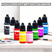8 Colors Concentrated Liquid Food Coloring - Fluorescent Liquid Food Dye, Suitable For Baking, Decorating, Frosting, Cooking, Making Slime And DIY Crafts - Multicolor - View 3
