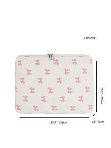 1 chiếc Túi đựng laptop/máy tính bảng đa năng, màu trơn, phong cách tối giản sang trọng, túi đựng máy tính xách tay, túi đựng laptop 11"/13"/15", vải nhung in hình bướm, kiểu dáng thường ngày, unisex, bảo vệ máy tính bảng, tương thích với MacBook, HP, phù hợp cho nữ, thanh thiếu niên, nam, sinh viên đại học, túi xách máy tính bảng 9-15 inch, phù hợp với MacBook Air 4 5 Pro, vỏ bảo vệ, chống sốc, túi đựng laptop, túi chống nước, đồ dùng du lịch, túi đựng laptop cho nam, túi đựng laptop cho nữ - Hồng - Xem 12
