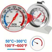 2pcs Stainless Steel Oven Thermometer, Suitable For Electric/Gas Oven, Instant Read, Kitchen Cooking Baking Smoker Temperature Gauge, 2-Inch Large Dial (50-300°C/100-600°F) - Ensure Perfect Dishes Every Time - Oven Version - View 5