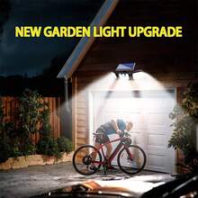 Solar Powered Outdoor Lights With Motion Sensor, 3 Head Security Lights, Solar Powered, 74/100 LED/Mini Floodlight With Motion Activated Spotlight, Suitable For Garage, Patio Entrance, Porch, IP65 Waterproof, Garden Home Decor - Solar Wall Lamp - View 8