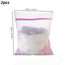 1/3/4 Pcs Zipper Mesh Laundry Bag, Honeycomb Washing Bag, Suitable For Clothes, Shirts, Bras, Socks, Underwear, Travel Storage Bag, Spring, Minimalism, Summer Tops, Improved Foldable Wire Storage Basket, Foldable Window Sill Storage Rack, Large Capacity Storage Box, Lingerie Washing Bag, Bedroom Laundry Essentials, Back To School Supplies, College Dorm Must-Haves, Laundry Bag, Travel Essentials, Travel Dirty Clothes Bag - Pink - View 18
