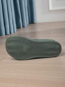 女士极简宽头滑板鞋，轻便防滑宽头运动鞋，时尚百搭宽头平底鞋，适合脚宽的青少年休闲运动鞋，男女通用零落差宽头休闲鞋，为您的双脚提供舒适的空间。 - 軍綠色 - 查看 7