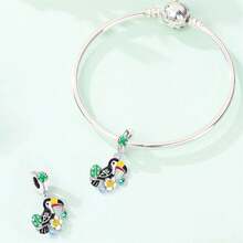 1 Piece Spring Series - Flower, Bird, Butterfly Pendant Suitable For 3mm Original Bracelet, Necklace, DIY Bead Making, Women's Daily Gift, Birthday Party, Festival Gift - Multicolor - View 11