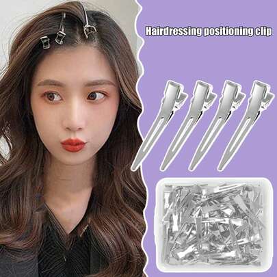 50Pcs Edge Clip Hairpin Hair Roots Positioning Clip Accessories Duck Beak Clip Hairpin Hair Styling Tools Hairdressing Tools