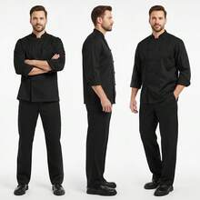 Limited Special Men's Chef Pants - Elastic Waist Cook Pants Kitchen & Restaurant SCWP - trắng - Xem 3