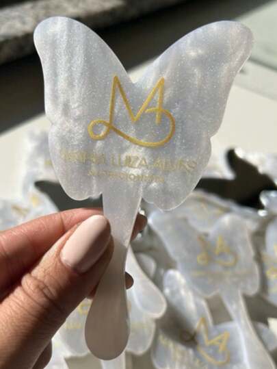 Espelho de bolsa KIT COM 10 mini borboleta personalizado acrílico cliente mimo