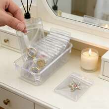 1 Pack Of 10pcs/30pcs/100pcs PVC Transparent Resealable Jewelry Bags, Jewelry Storage Bags, Jewelry Display Bags, To Prevent Oxidation And Tarnish, For Storing Earrings, Necklaces, Jewelry, Small Gifts, Party Favor Bags - 無色 - 查看 23