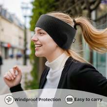 3 Pcs Winter Ear Covers Muffs Warmer  Women Men  Running Eadband  Ski Cycling Gym Eeping - BlackBlackBlack - View 2