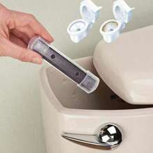 1/4 件装磁性马桶清洁器，持久耐用，不含化学物质，不留污渍，浴室配件，浴室工具 - 黑色 - 查看 1