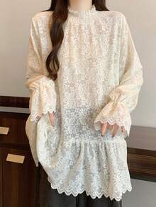 Women Tops - Beige - View 4