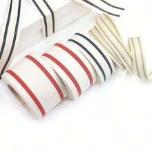 Ruy băng sọc Giáng sinh 10 thước/cuộn, ruy băng gói quà, ruy băng satin tự nhiên, đồ thủ công DIY, trang trí tiệc cưới, ngày lễ tình nhân, sinh nhật, gói quà. - Nhiều màu - Xem 2