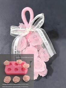 DIY玫瑰香皂制作套装，实用又有趣。手工制作的玫瑰香皂可用作车载空气清新剂或衣橱香氛，是伴娘礼物、教师节礼物、母亲节礼物或情人节礼物的理想之选。 - 彩色 - 查看 2