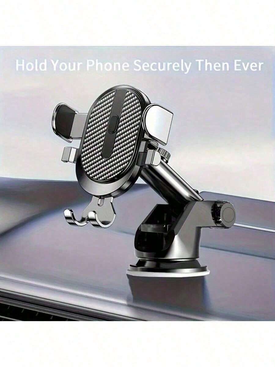 360° Rotatable Foldable Car Dashboard Phone Holder, Waterproof ABS Universal Mount Bracket Applicable To All Vehicle Models, Perfect Navigation Accessory And Driver Gift - One Size - View 1