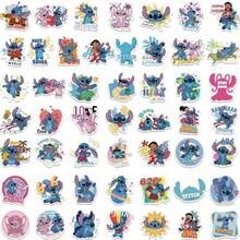 50pcs Cute Cartoon Stitch Stickers, Assorted Designs, Waterproof Decals For Luggage, Notebook, Water Bottle, Nordic Style, High-Quality Sticker Decoration For Phone Case, Laptop, Refrigerator Scrapbook Supplies Stationery Funny Stickers Kindle - Stitch Stickers - View 6
