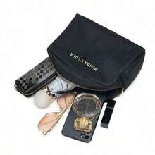 Lola Shoulder Bag, BIMBA Shoulder Bag, Women's Shoulder Bag, Large Capacity, Adjustable Shoulder Strap. - 金標粉紅色粉帶黑字 - 查看 5