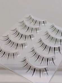 10pcs/Set Anime-Style Eyelashes, Natural & Voluminous Look, Suitable For Eyelash Extensions - View 2