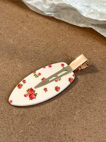 1pc Retro Sweet Cherry Seamless Clip, 2026 New Side Bangs Hair Clip, Hair Accessory, Hair Claws, Hair Slide, Hair Barrettes - Multicolor - View 5