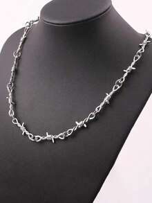 这款时尚镶钻手链男女皆宜，采用酷炫的哥特朋克风格设计，非常适合派对、户外旅行和生日礼物。独特的风格适合喜欢个性风格的人士。 - 銀色 - 查看 6