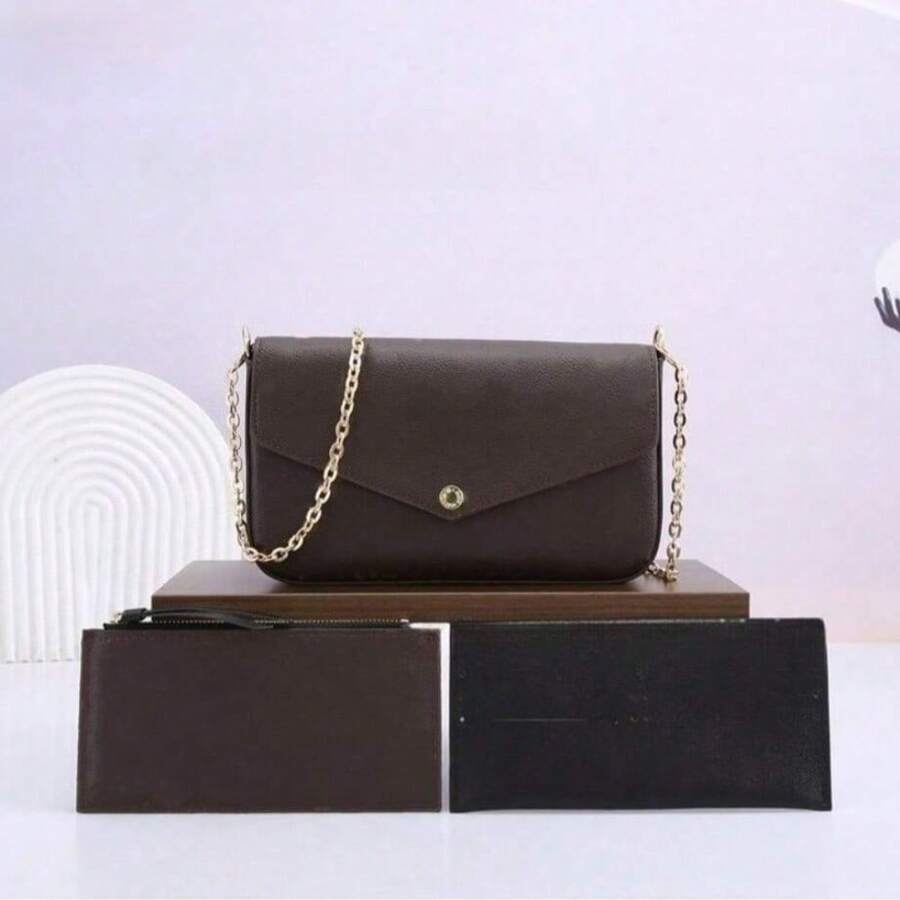 Women Crossbody - Chữ lồng màu đen - Xem 1