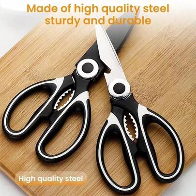 Kitchen Scissors Household Advanced Multi-Functional Scissors Kill Fish Barbecue Cut Bone Special Stainless Steel Sharp Food Scissors