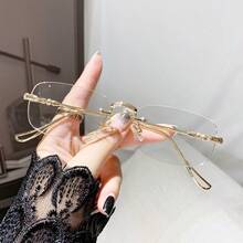 1pc Retro Stylish Glasses, Elegant High-Quality Feel, Suitable For Daily Wear And Commuting - Multicolor - View 5