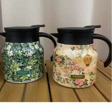 800ml Fashionable Pattern Coffee Pot, 316 Stainless Steel Tea Kettle, Suitable For Home And Office, Large Capacity Insulated Coffee Pot - Multicolor - View 9