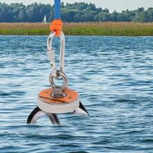 550 LB Fishing Magnet Kit Strong Pull Force With Rope & Carabiner, Gloves  UK - 550LB - View 7