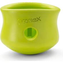 WEST PAW Zogoflex Toppl Interactive Treat Dispensing Puzzle Dog Toy For Mental Stimulation & Enrichment-Holds Kibble & Treats-Lickable, Freezable & Dishwasher -Made In USA-XL-Sunflower Yellow - Granny Smith - View 9