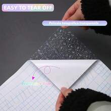 Lujito Láminas Para Laminado En Frío 50 Hojas Holográficas Arcoiris A4 Para Documentos Fotos Trabajos Impermeables Duraderas - A4 (210 x 297 mm) - Ver 6