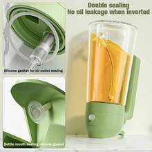2Pcs Kitchen Glass Olive Oil Dispenser, 2-In-1 Oil Kettle And Cooking Sprayer, 16oz. High-Grade Glass Oil Bottle, Auto Flip Cap (Light Blocking) Cooking Oil Spray, Perfect Cooking Tool For Barbecue, Motorhome And Kitchen, Cooking Oil Bottle, Prep Tool - 查看 5