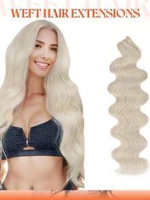 Cabelo sintético de fibra natural macia e resistente ao calor, 66 cm (26 polegadas), 150 g, loiro, ondulado, com cachos franceses. Tranças Bora Bora sintéticas para costurar, pontas duplas, aparência de cabelo natural. Ideal para mulheres. - Multicolorido - Ver 23