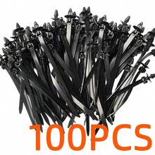 YONGRUN 10/20/50/100PCS Nylon Zip Tie Push In Wire Harness Zip Tie Fixing Clip Self-Locking Nylon Zip Tie Automotive Cable Management Fastening Zip Tie Automotive Accessories - A - View 10